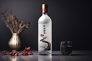 美酒酒器酒具摄影图