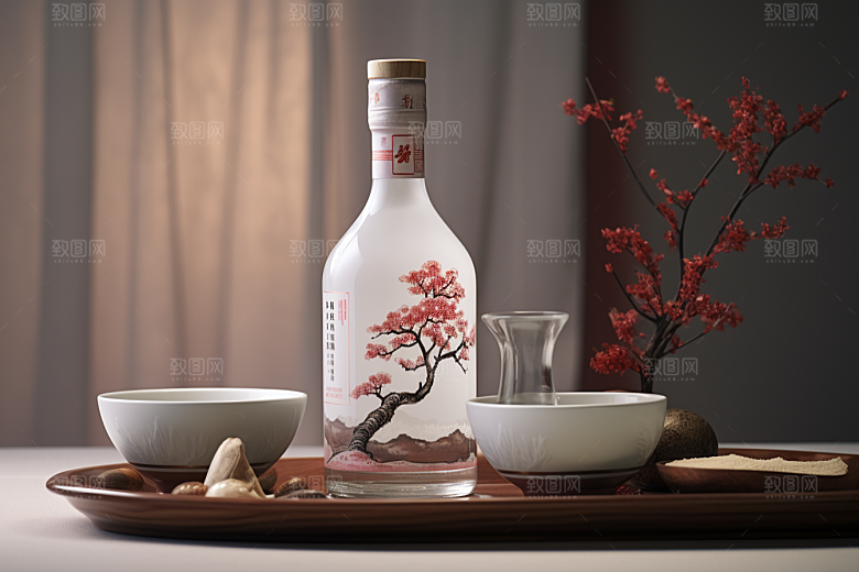 美酒品酒饮品摄影图