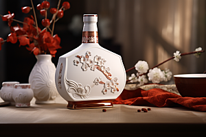 美酒酒器酒具摄影图