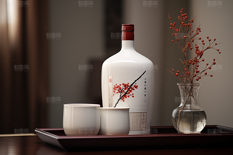 美酒饮品酒杯摄影图
