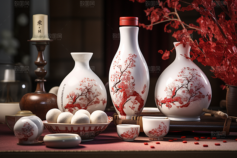 美酒饮品酒具摄影图