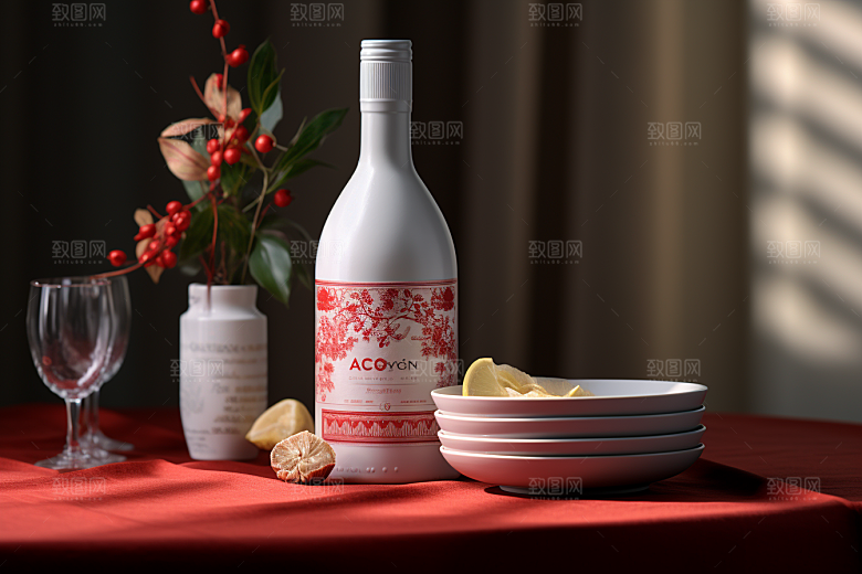 美酒酒具饮品摄影图