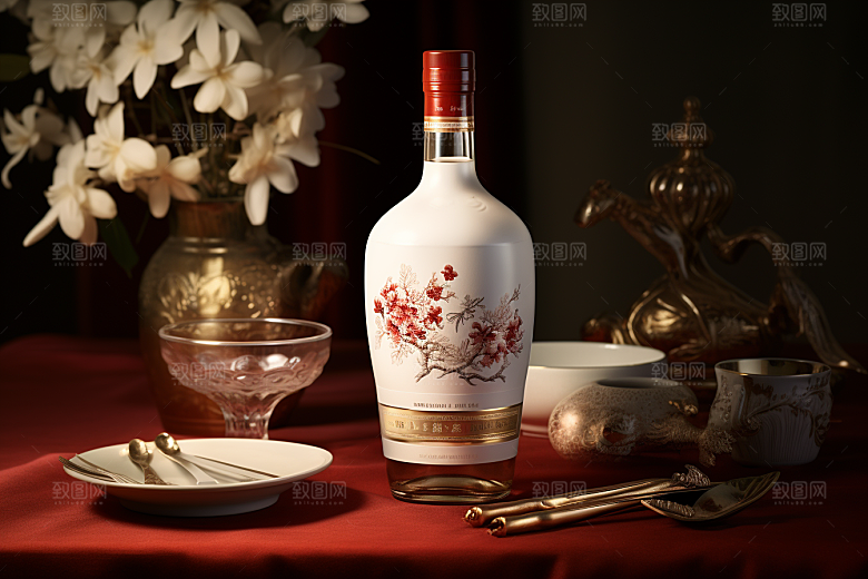 美酒酒具酒器摄影图