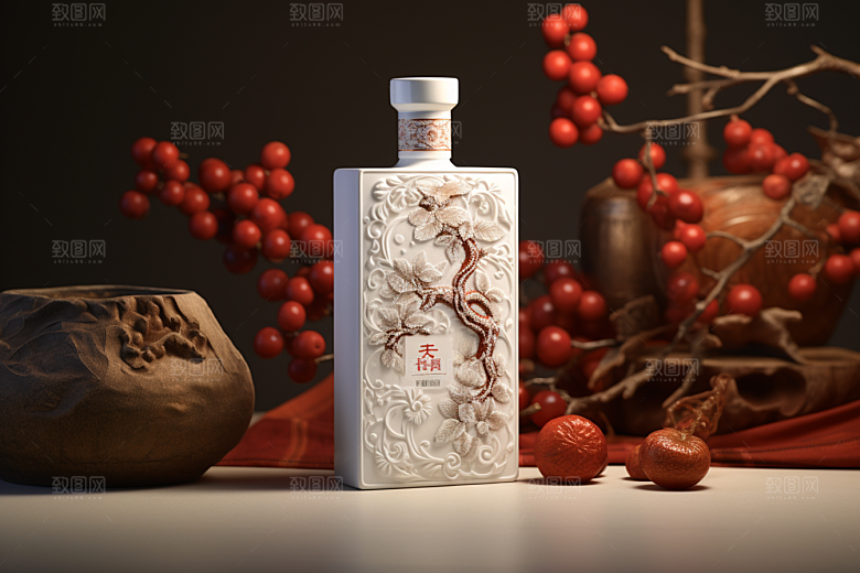 美酒饮品酒杯摄影图