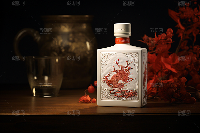 美酒精致畅饮摄影图