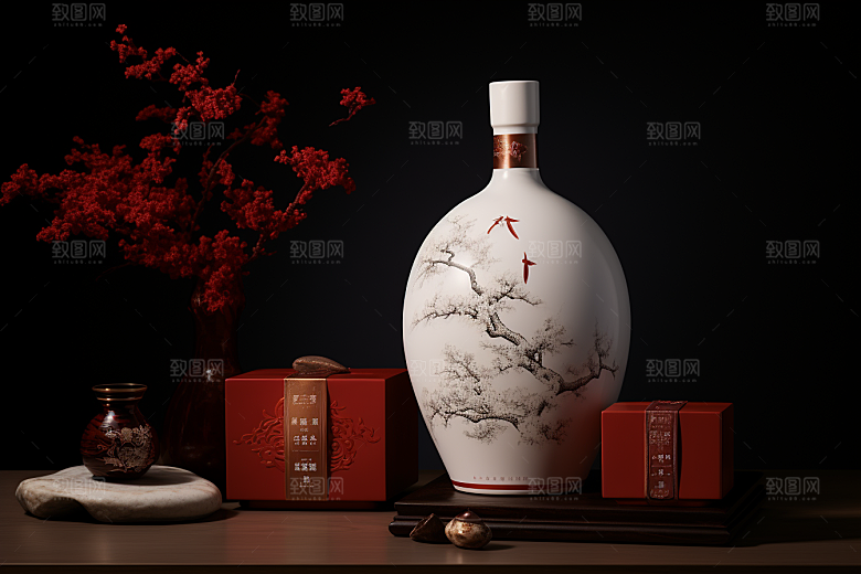 美酒酒具品酒摄影图