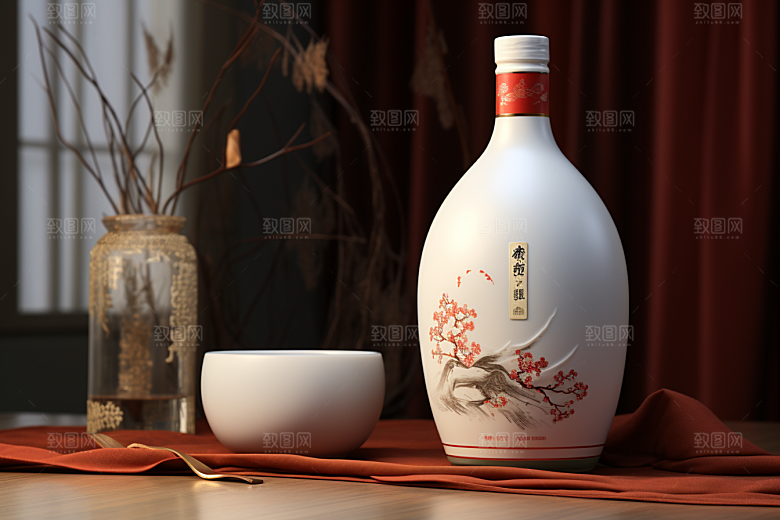 美酒酒具酒器摄影图