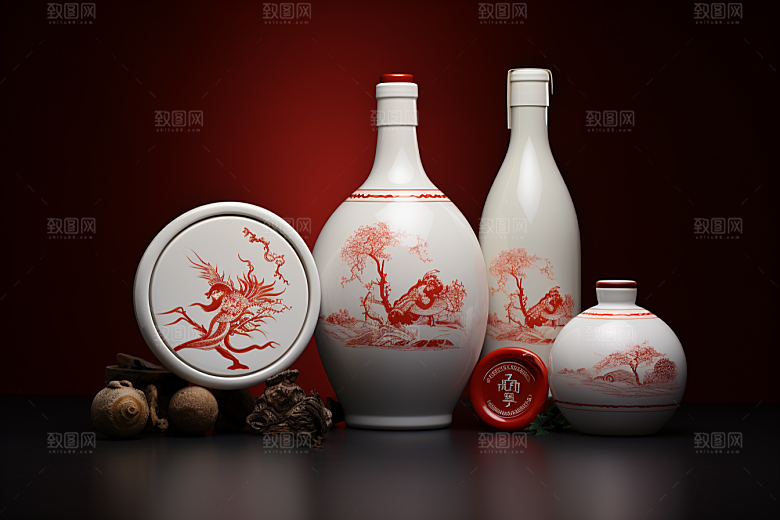 美酒酒具酒器摄影图