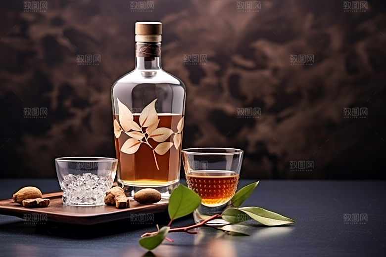 美酒酒具酒器摄影图