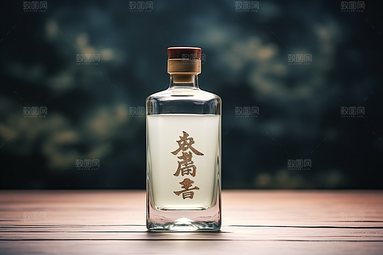 美酒酒杯酒瓶摄影图