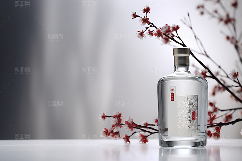 美酒品酒酒具摄影图