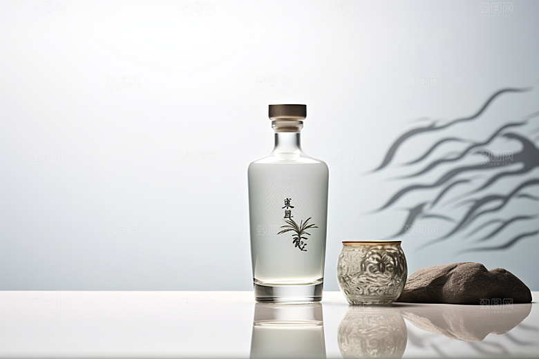 美酒酒杯高清摄影图