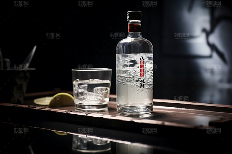 美酒酒杯酒具摄影图