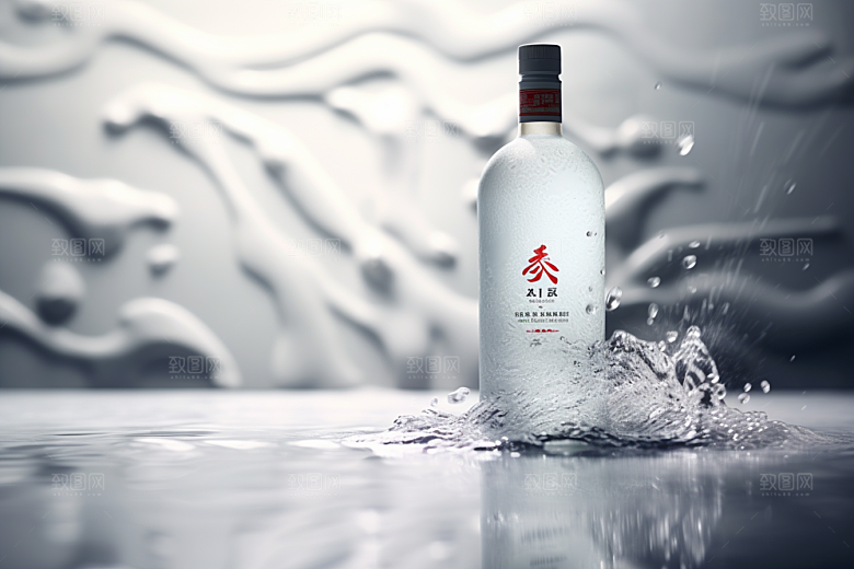 美酒品酒酒具摄影图