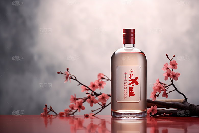美酒酒具品酒摄影图