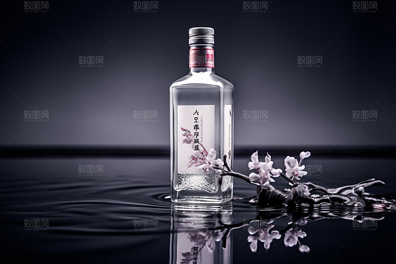 美酒酒具酒杯摄影图