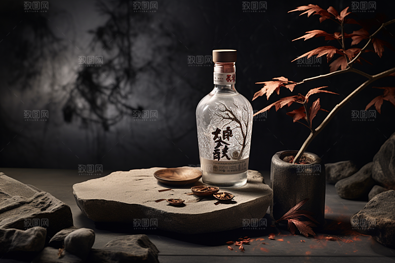 美酒畅饮饮品摄影图