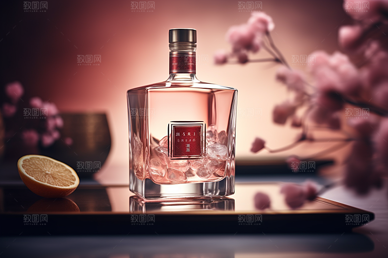 美酒畅饮高清摄影图