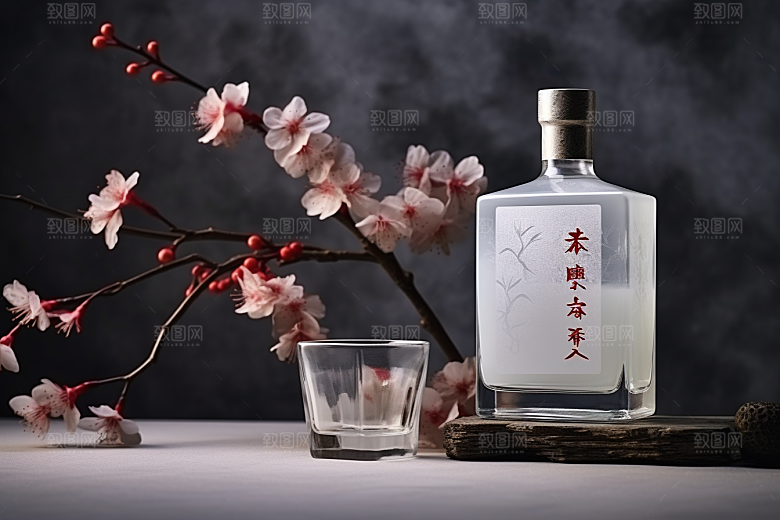 美酒饮品品酒摄影图