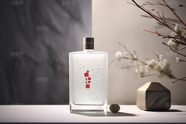 美酒酒具品酒摄影图