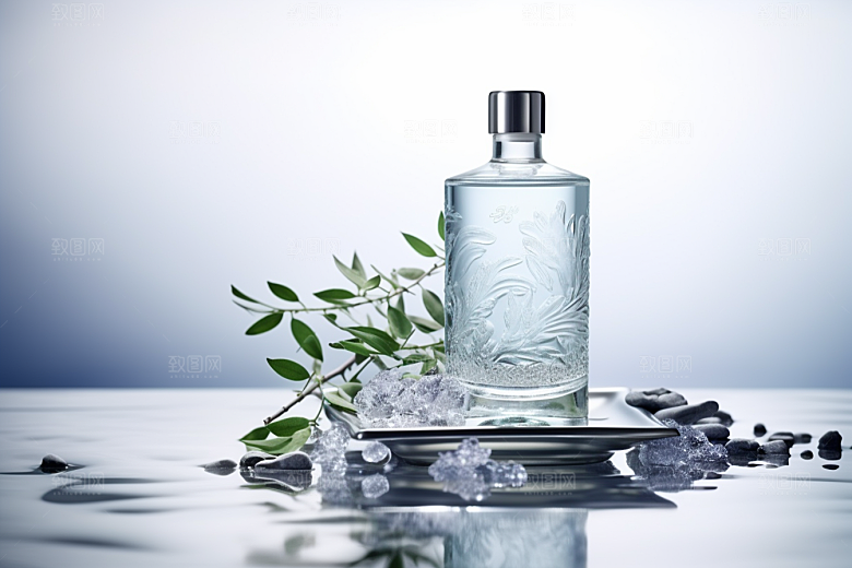 美酒酒瓶品酒摄影图