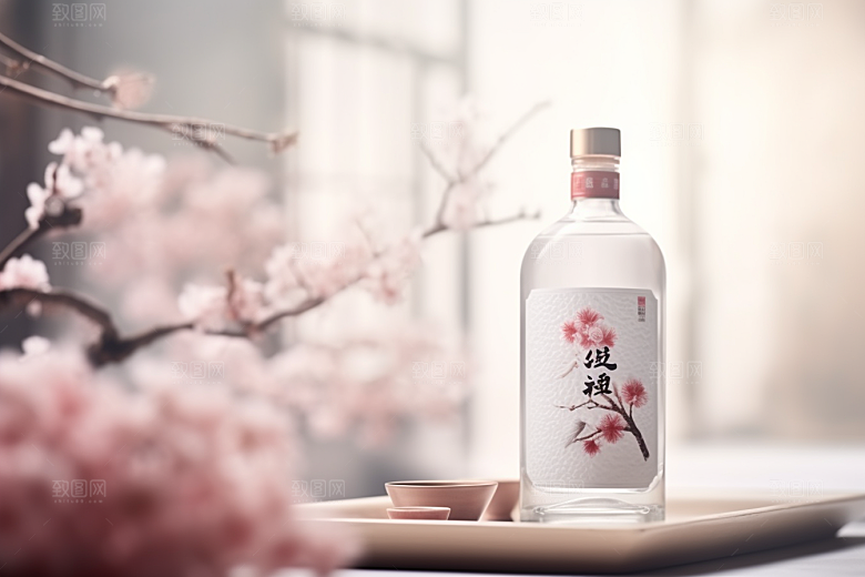 美酒酒器酒具摄影图
