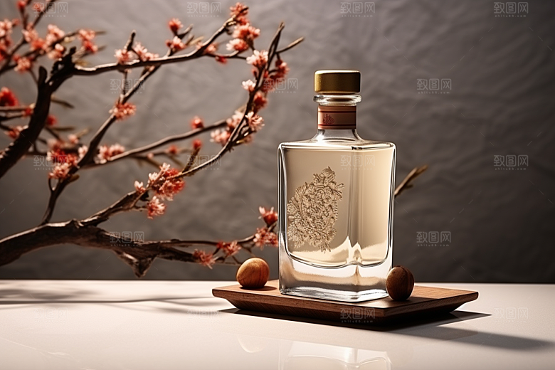 美酒酒杯品酒摄影图