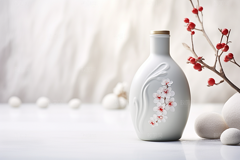 美酒酒瓶酒器摄影图