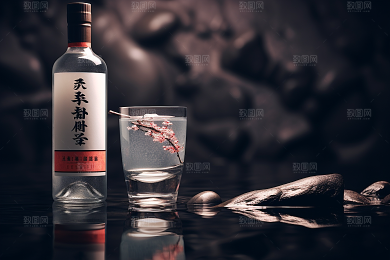 美酒畅饮高清摄影图
