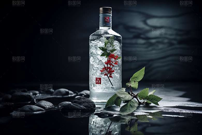 美酒畅饮酒具摄影图