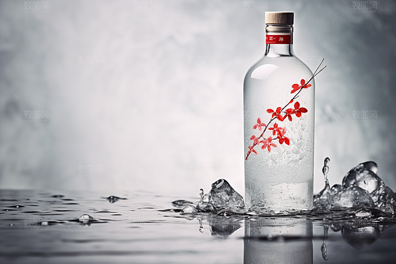 美酒酒器酒瓶摄影图