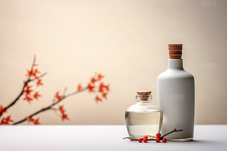 美酒酒杯酒具摄影图