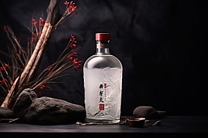 美酒品酒酒器摄影图