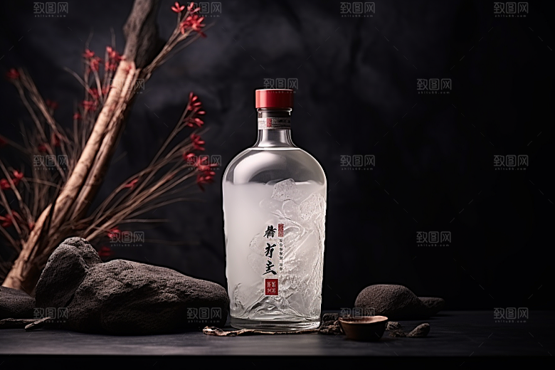 美酒品酒酒器摄影图
