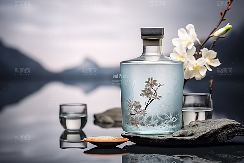 美酒高清酒器摄影图