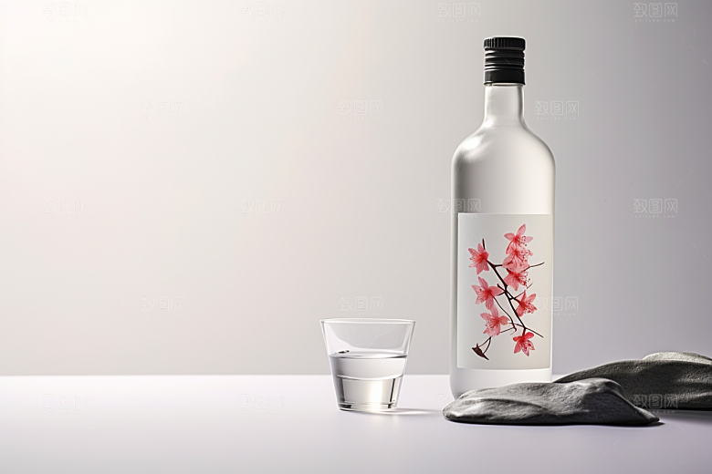 美酒酒器畅饮摄影图