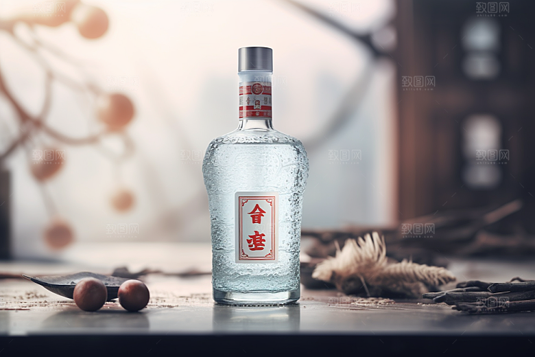 美酒酒具精致摄影图
