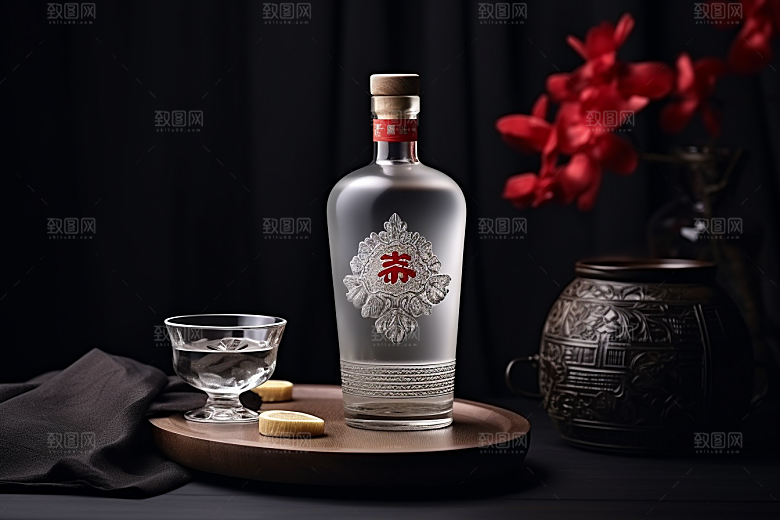 美酒高清品酒摄影图