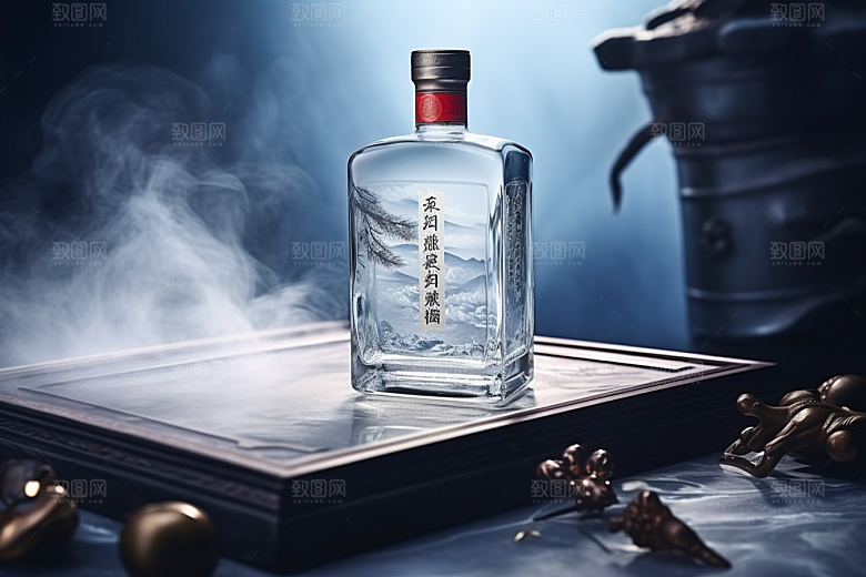 美酒酒器品酒摄影图