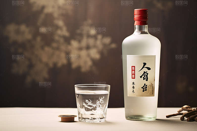 美酒酒瓶酒器摄影图