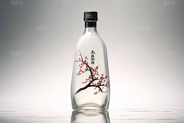 美酒酒器品酒摄影图