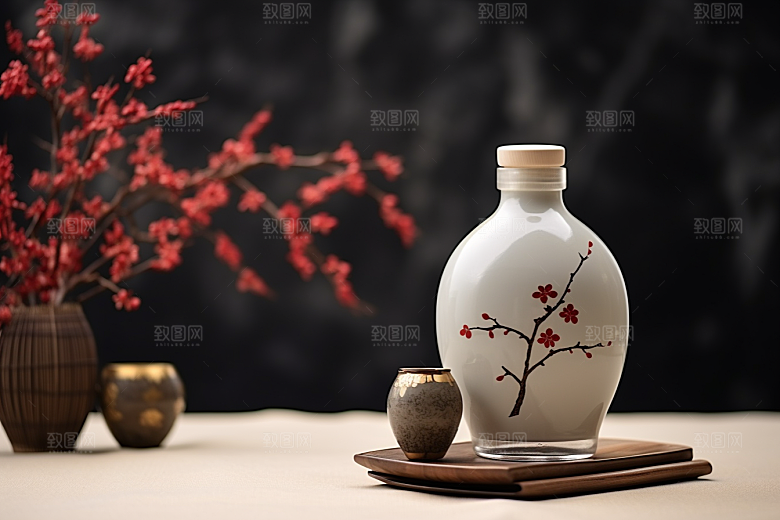 美酒酒具饮品摄影图