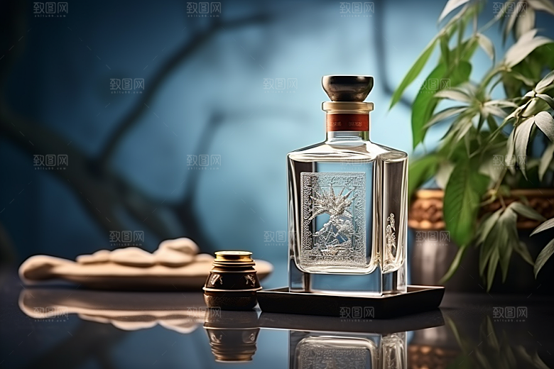 美酒精致畅饮摄影图