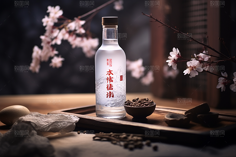 美酒饮品畅饮摄影图