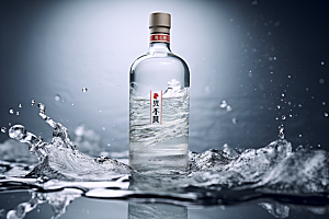 美酒品酒酒器摄影图