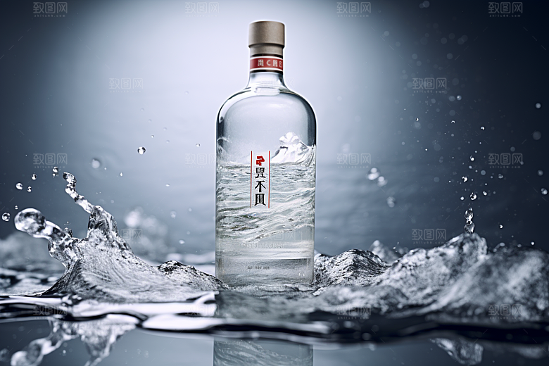 美酒品酒酒器摄影图
