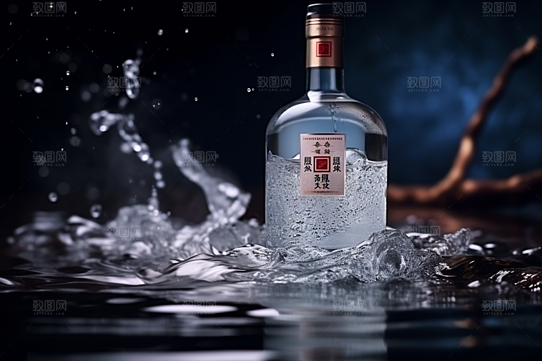 美酒酒杯饮品摄影图