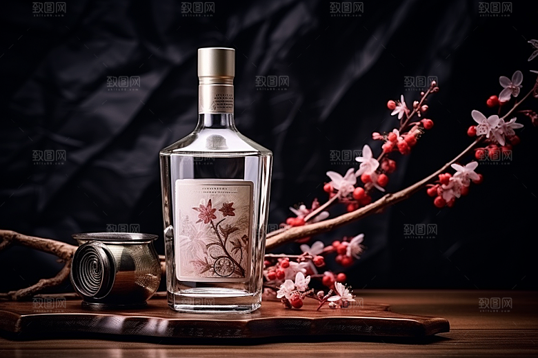美酒饮品精致摄影图