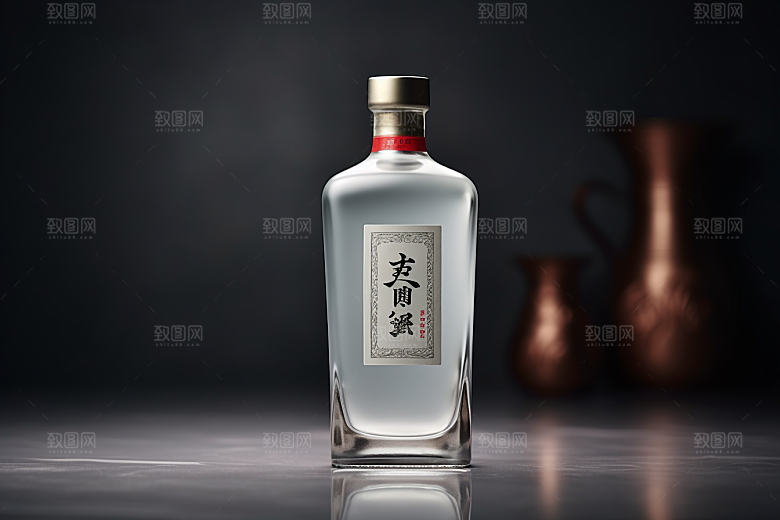 美酒酒瓶酒器摄影图