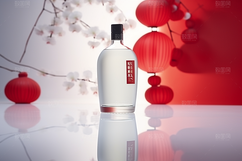 美酒酒器酒杯摄影图